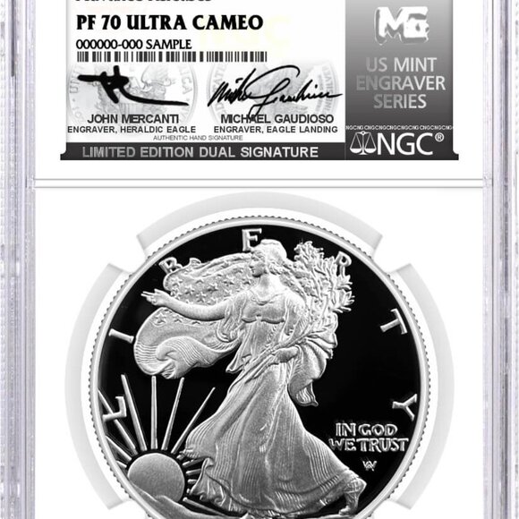 Only 100 Worldwide 2025 W $1 Proof Silver Eagle NGC PF70 UCAM Advance Releases - Picture 1 of 6
